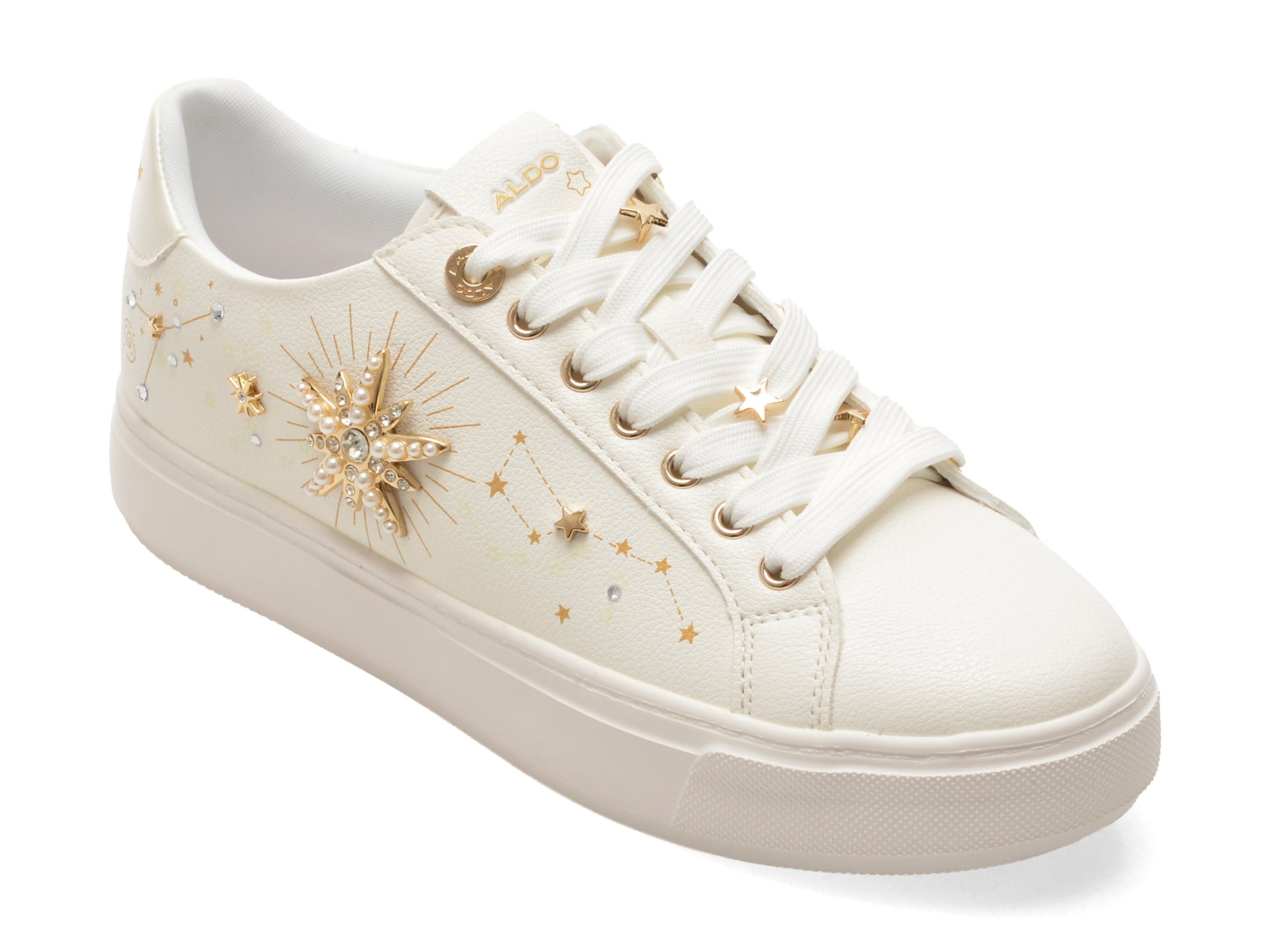 Pantofi sport ALDO albi STARBRIGHT 100