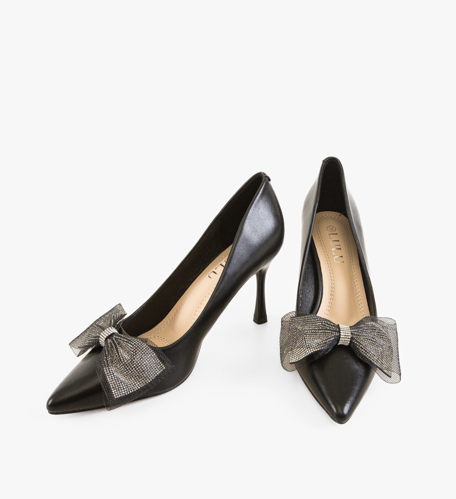 Pantofi cu Toc Bylay Negri - Eleganță - imagine 5