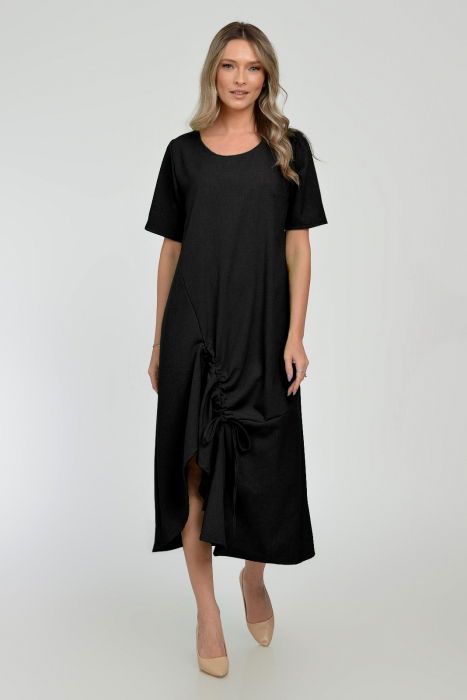 Rochie A-Line Neagră din In Pierino | Talie Unică