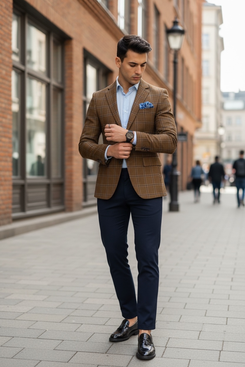 Sacou Barbati Slim Fit in Carouri – Casual & Office