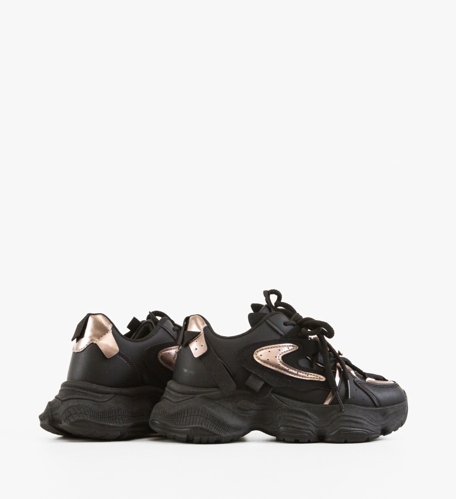 Sneakers Dama Lillian Negre | Confort și Stil - imagine 4