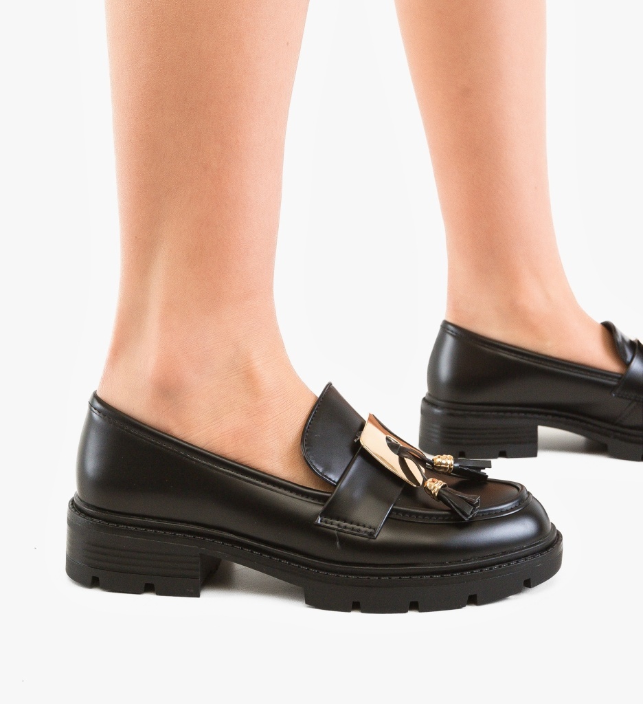 Pantofi Casual Dama Ymyne Negri – Confort & Stil - imagine 3