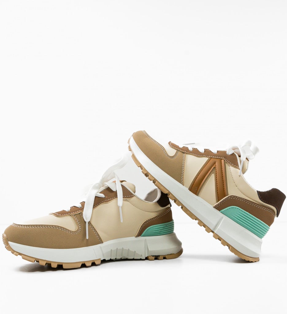 Sneakers Dama Khaki | Confort Urban Modern - imagine 8
