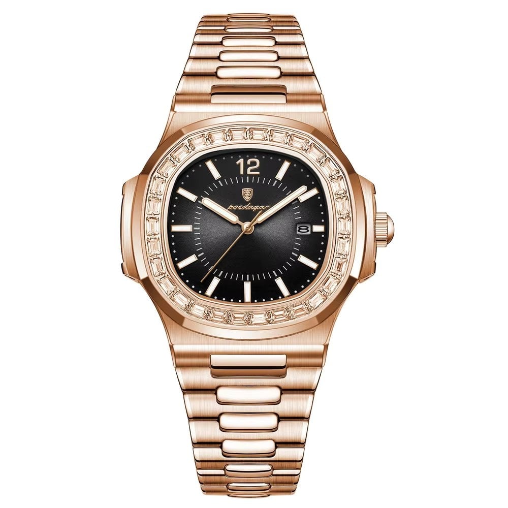 Ceas Poedagar Rose Gold, Design Elegant