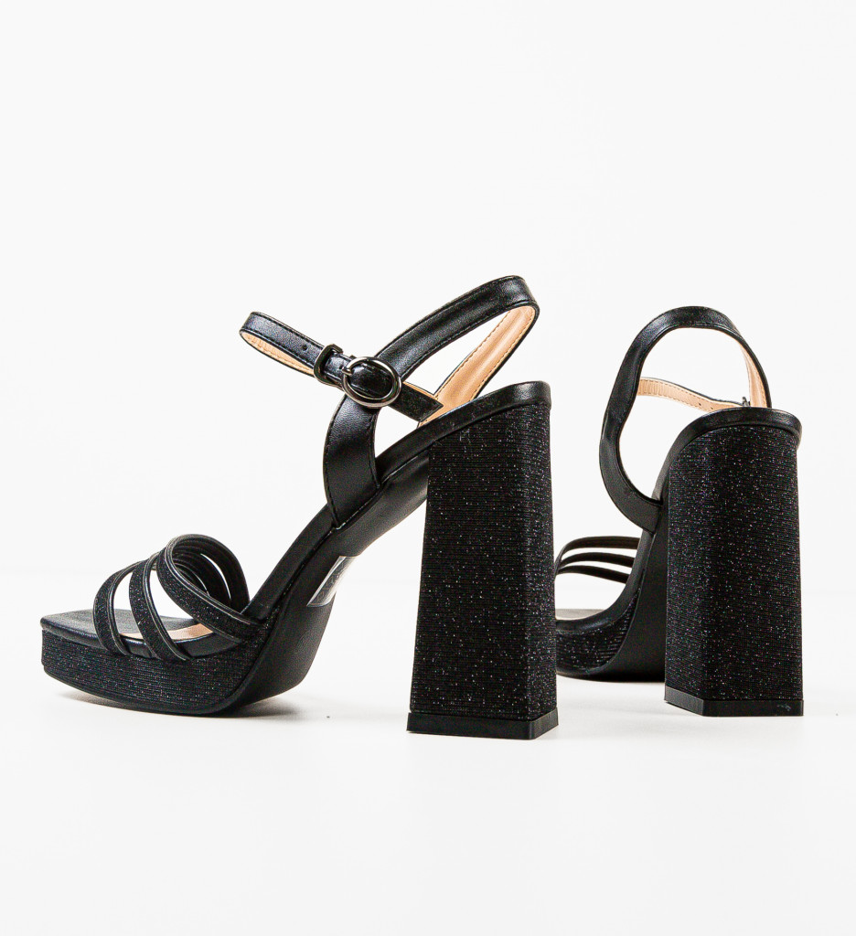 Sandale Mittens Negre - Eleganță și Stil - imagine 10