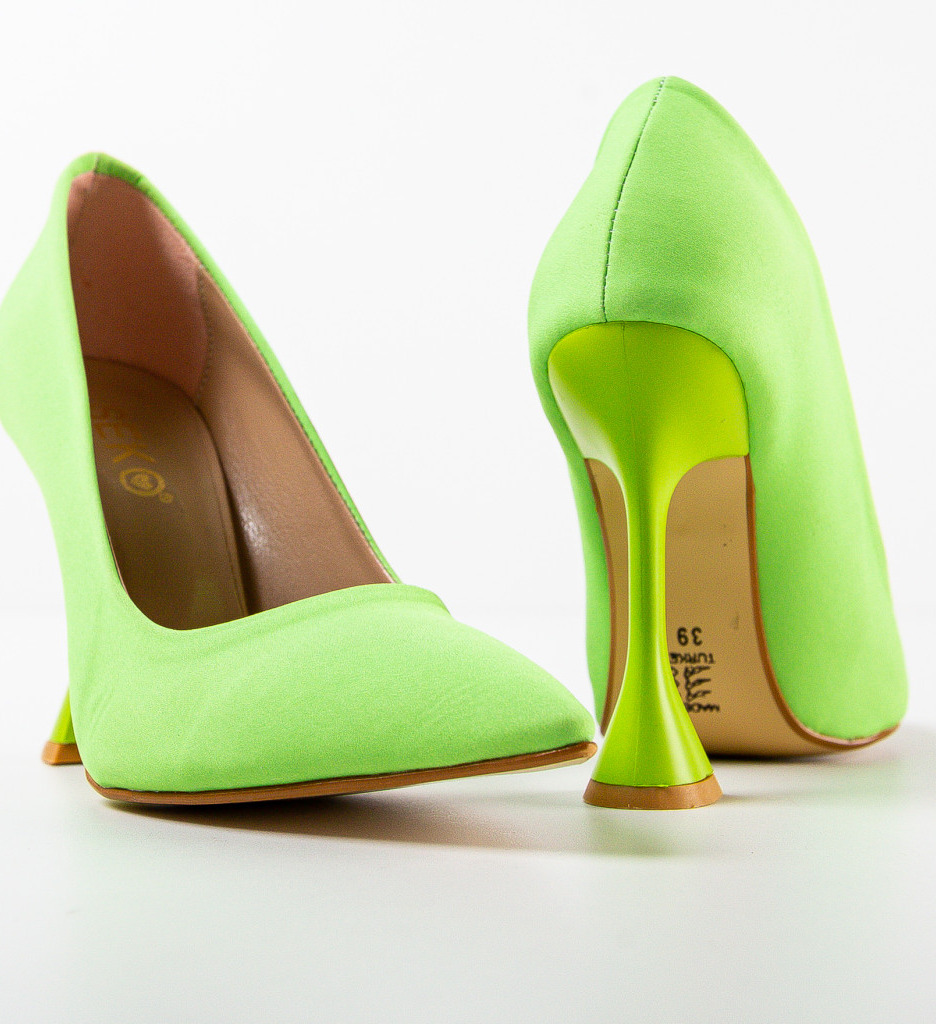 Pantofi Toc Rimo Verzi | Look Unic - imagine 7
