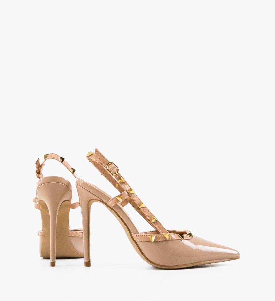 Pantofi Stiletto Dama Tynno Nude Eleganți - imagine 2