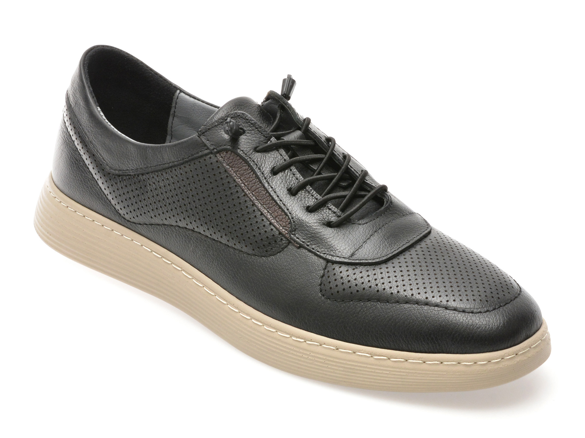 Bite The Bullet - Pantofi sport negri piele