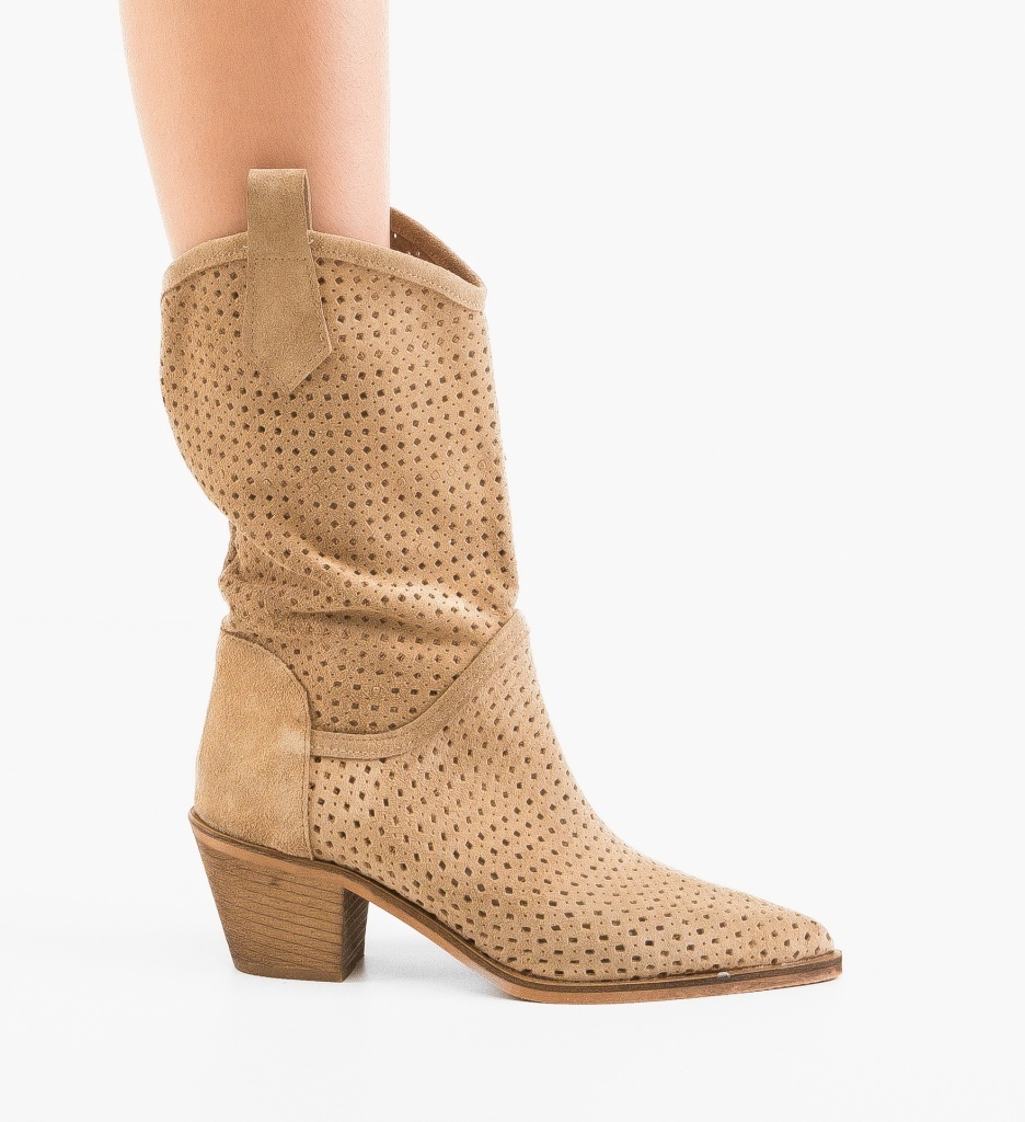 Botine Dama Tersa Khaki - Eleganță Urbană - imagine 5
