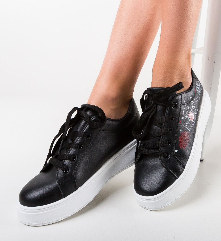 Sneakers Bufny Negri - Confort și Stil - imagine 4