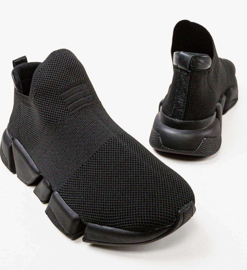 Sneakers Dama Zuper Negri | Confort & Stil Urban - imagine 7
