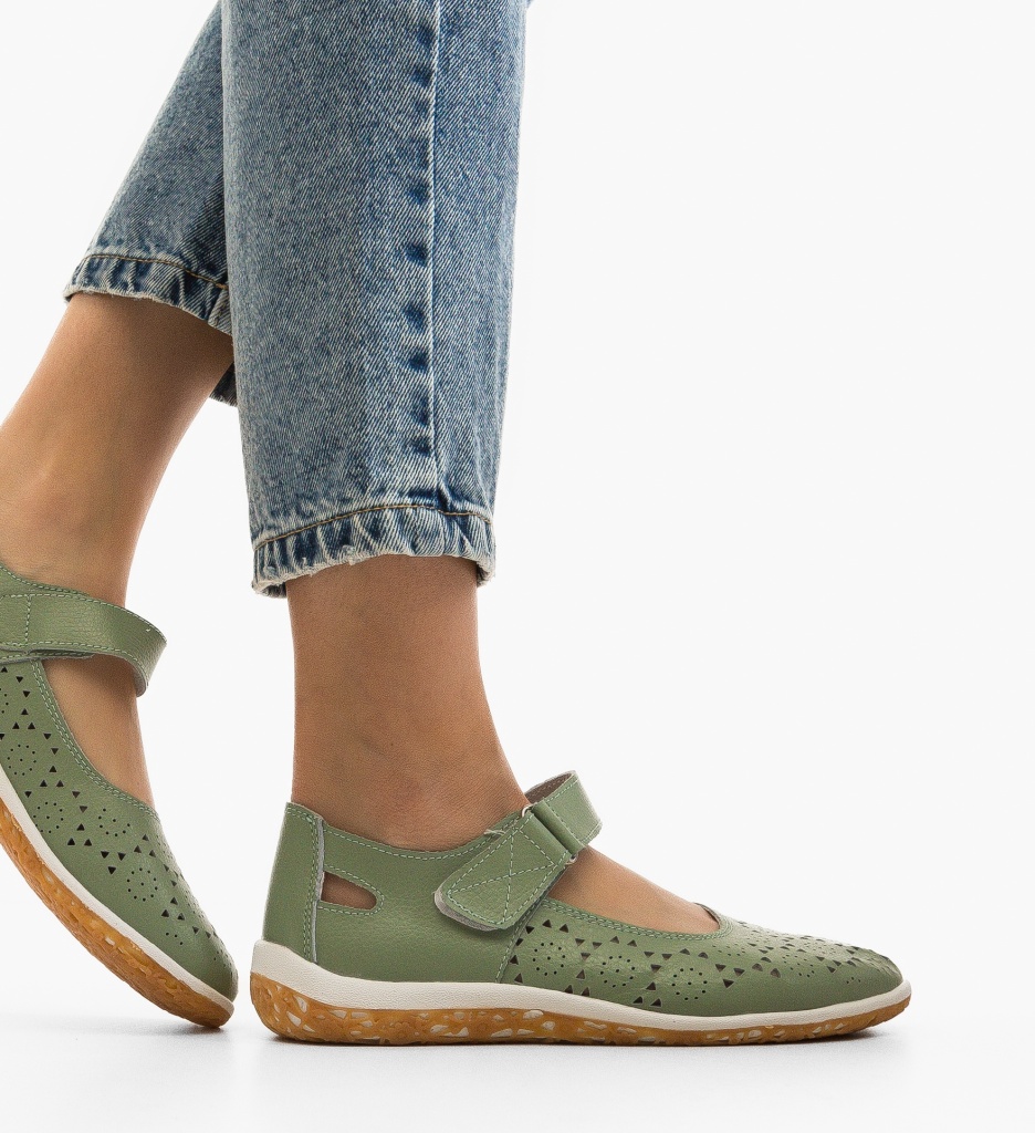 Pantofi Casual Silka Verzi - Confort și Stil