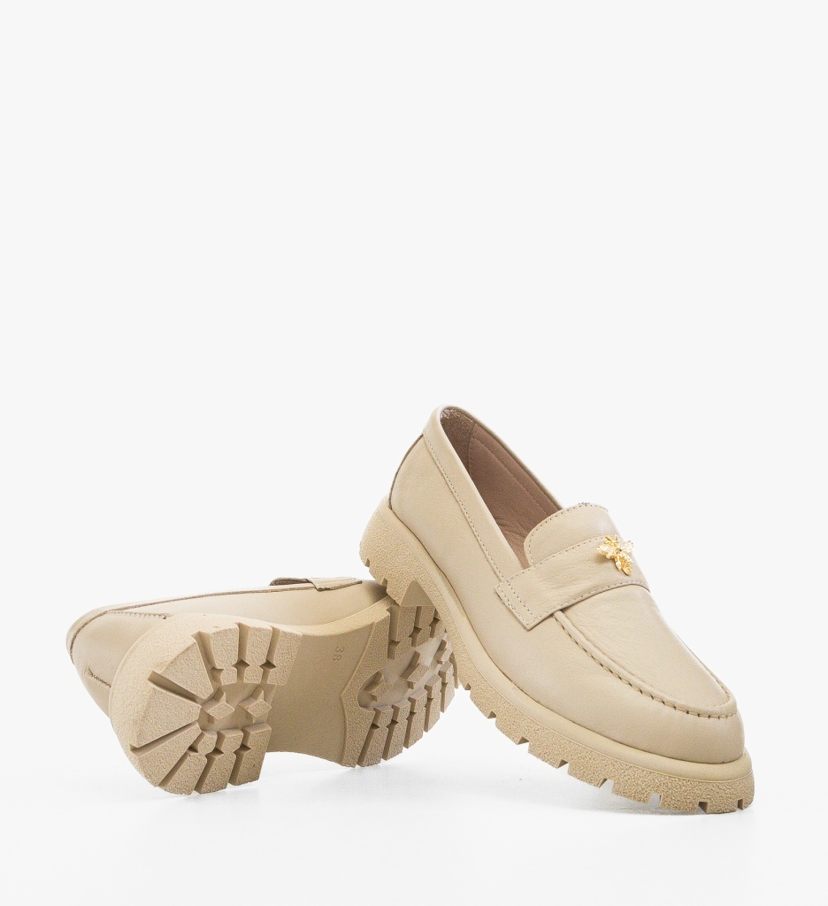 Pantofi Casual Dama Fosere Bej | Confort & Stil - imagine 3