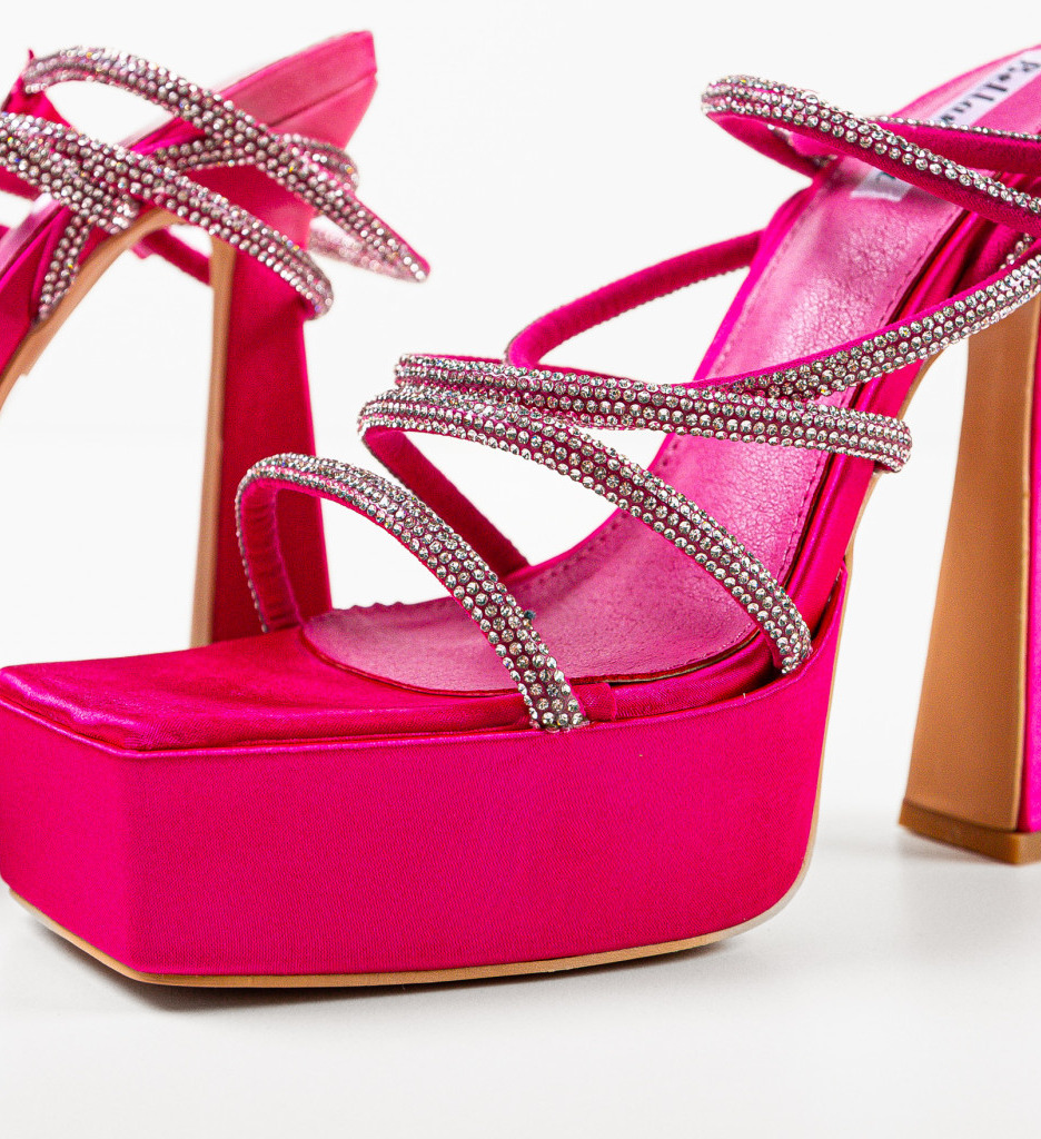 Sandale cu Toc Fuchsia Ashleigh - Eleganță și Stil - imagine 6