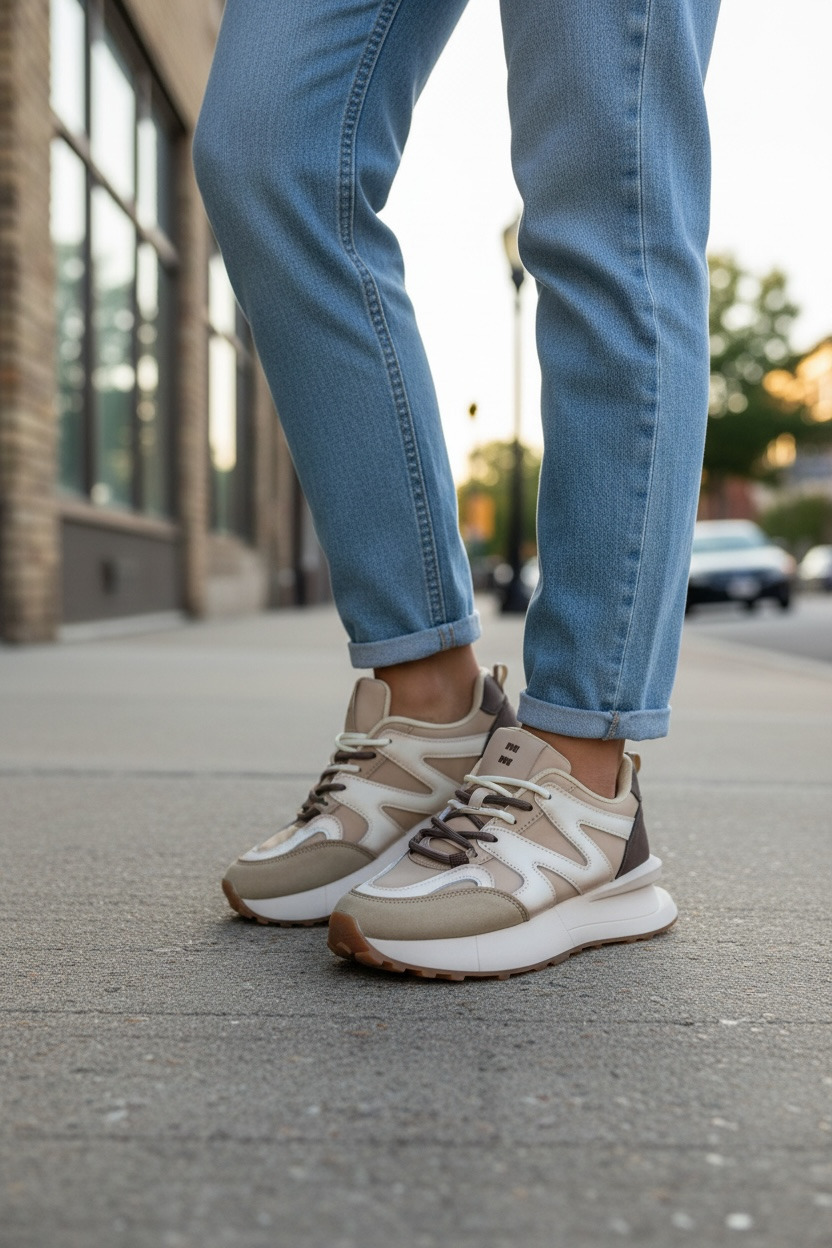 Adidași Dama Casual Bej-Maro Confort