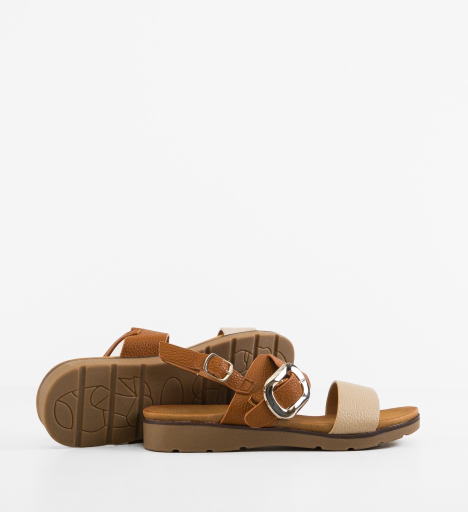Sandale Dama Erska Camel - Confort și Eleganță - imagine 4