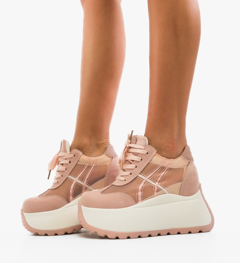 Sneakers Dama Torina Roz Sport - imagine 3