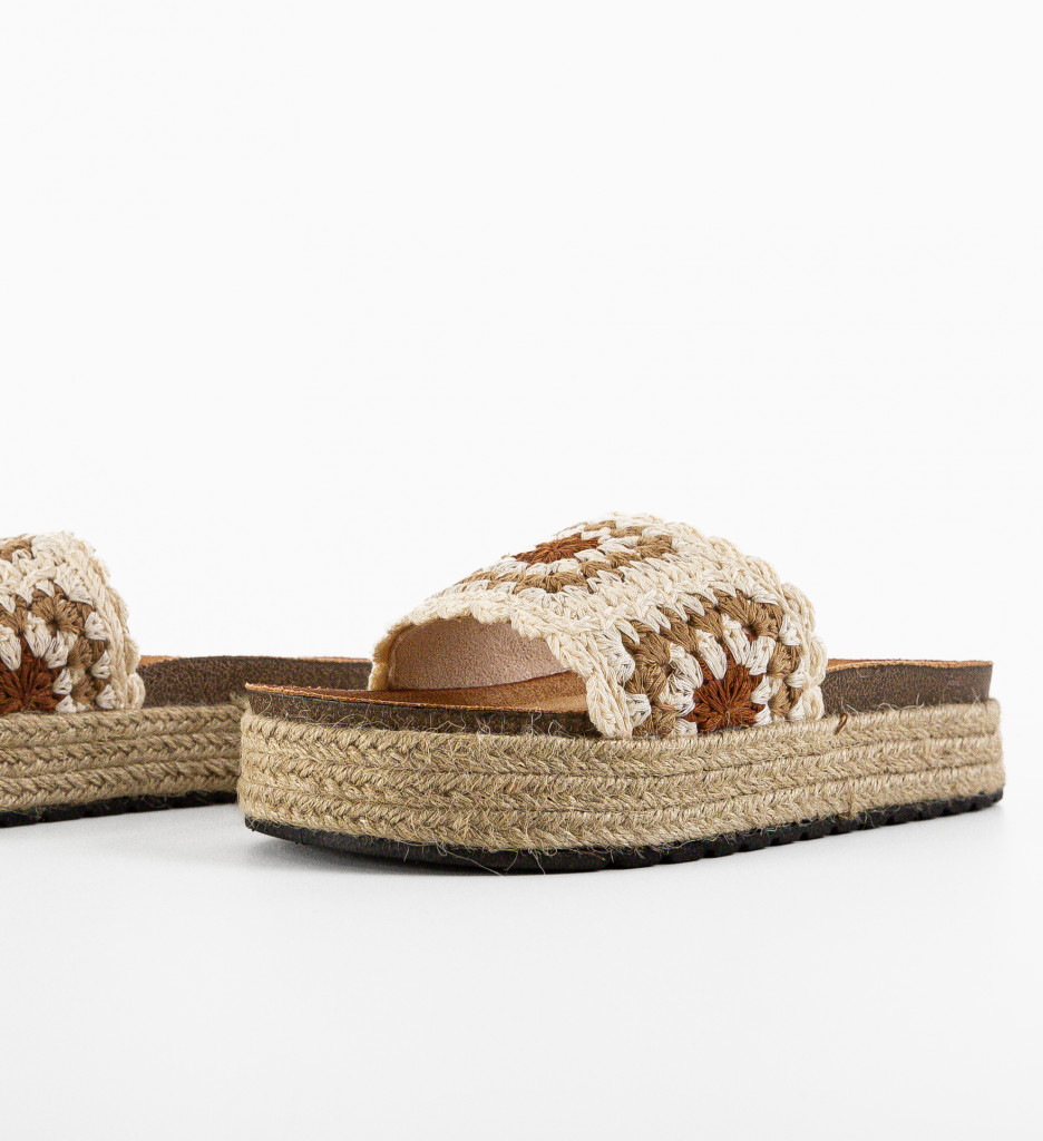 Papuci Dama Chinon Bej | Confort & Stil - imagine 6