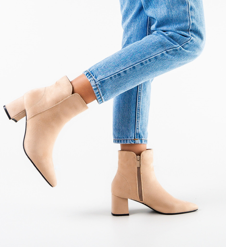 Botine Dama Bej Noname - Eleganță și Confort - imagine 2