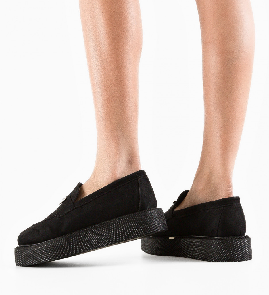 Pantofi Casual Krikri Negri - Confort și Stil Zilnic - imagine 3