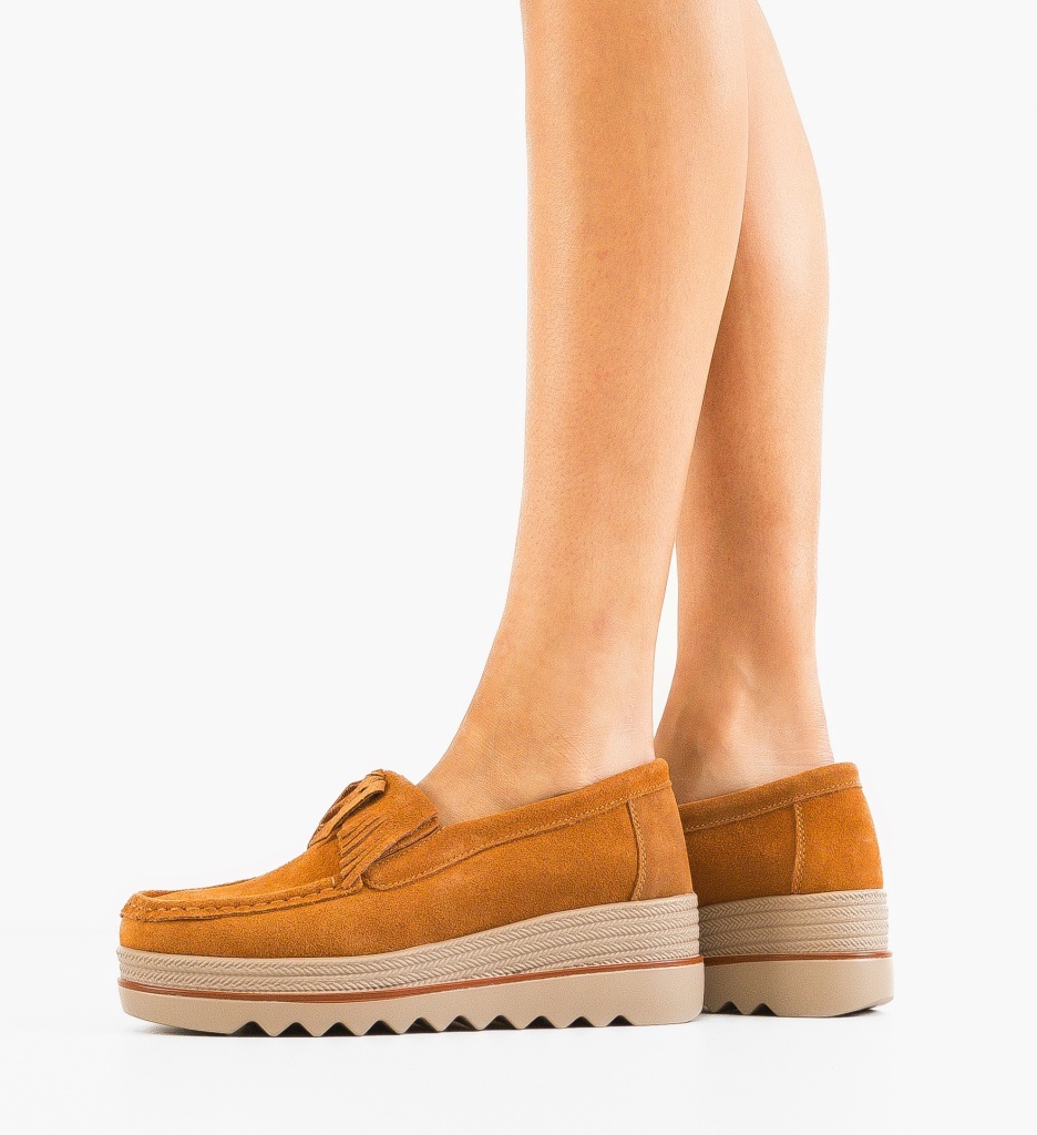 Pantofi Casual Hipok Camel - Confort și Stil - imagine 3
