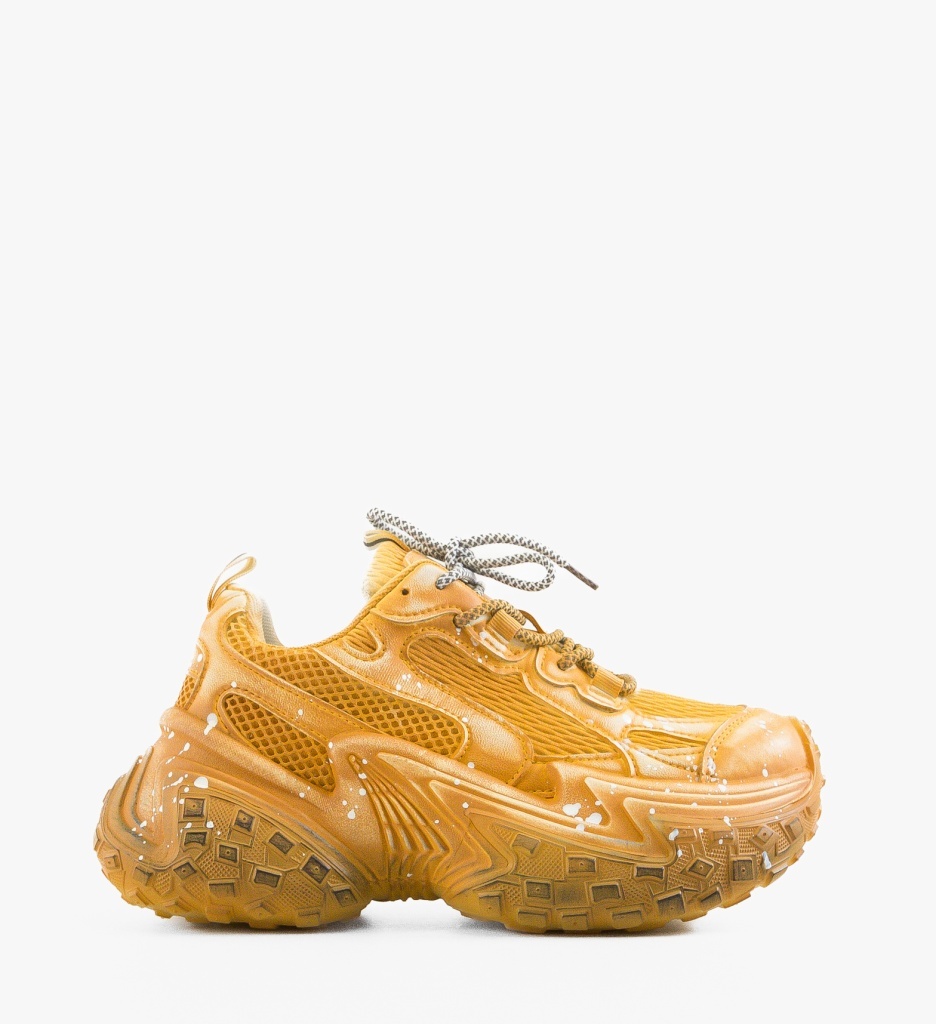 Sneakers Kannka Galbeni - Confort și Stil Urban - imagine 6