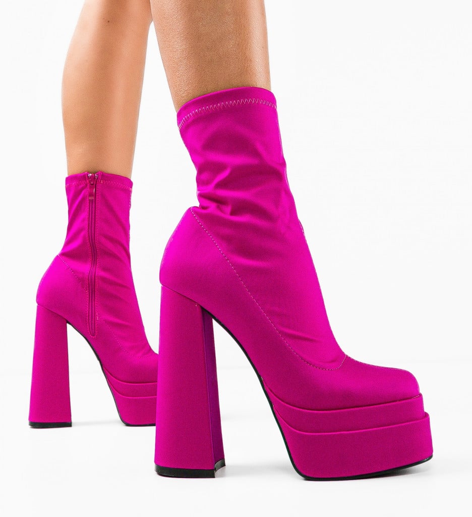 Botine Dama Platona Fuchsia | Stil și Eleganță - imagine 8