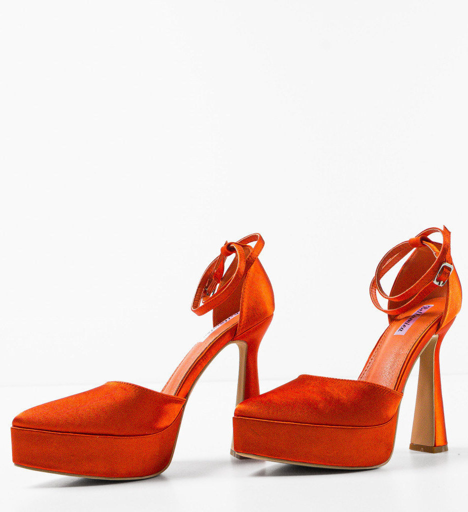 Pantofi Phoebe Portocalii - Eleganță și Stil - imagine 5