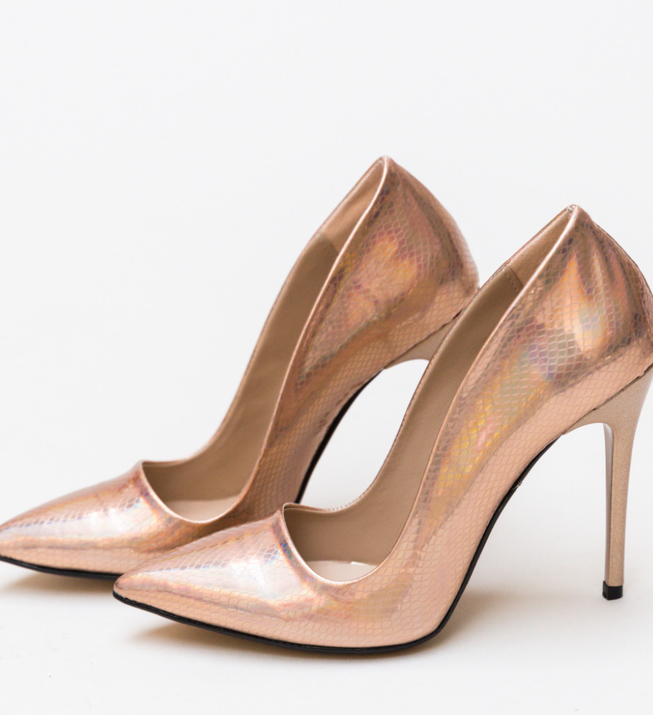 Pantofi Sinclair Aurii | Eleganță și Stil - imagine 5