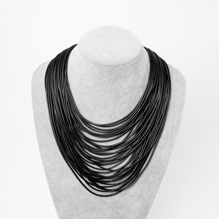 Colier Multi-Sirag Negru | Eleganță Shopika