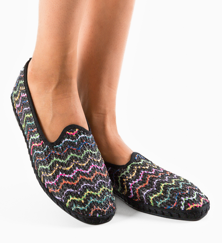 Espadrile Dama Heike Negre | Stil Confort Casual - imagine 2