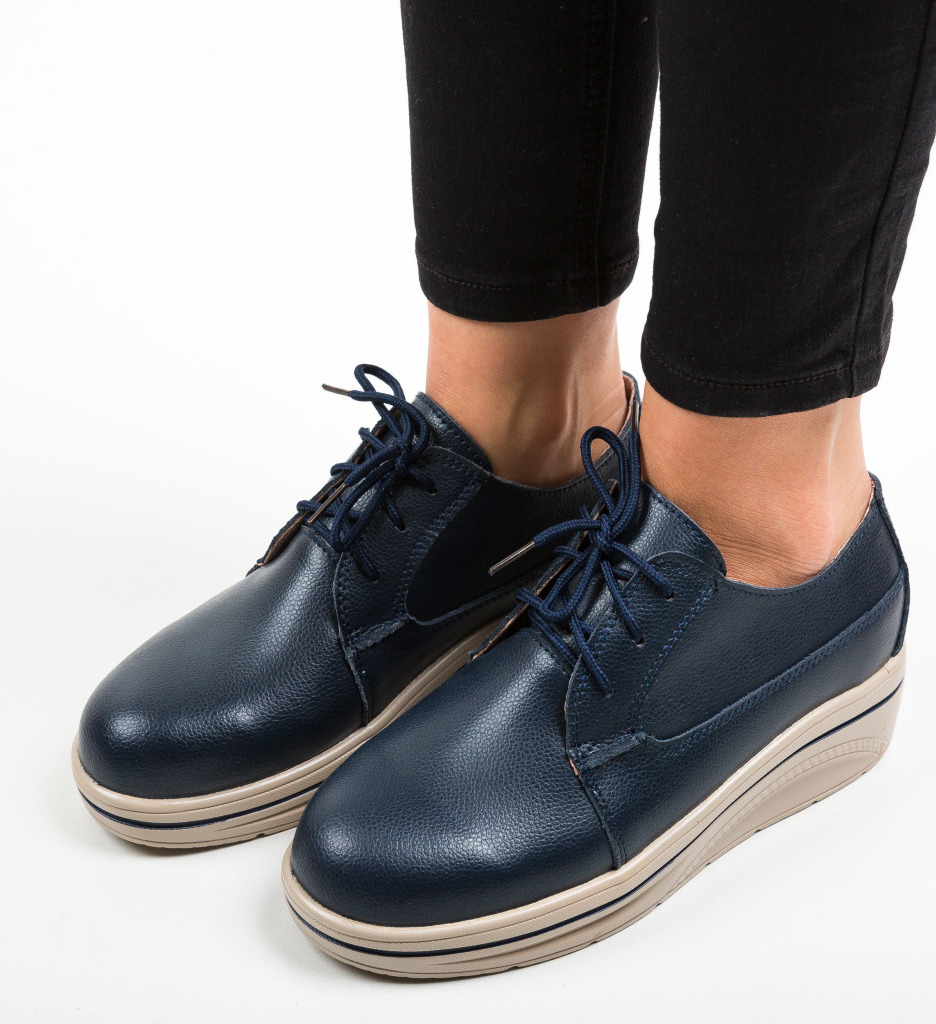 Pantofi Casual Lionata Bleumarin - Confort și Stil - imagine 2