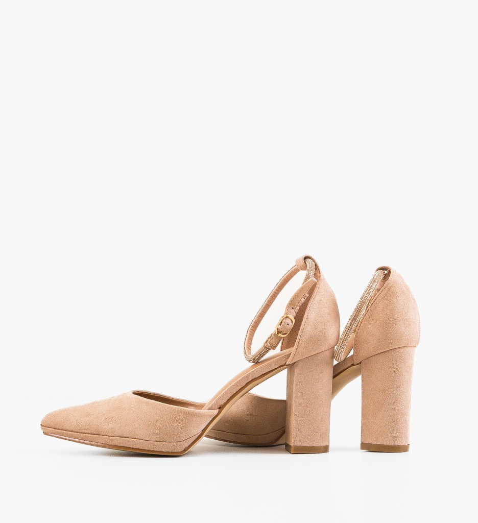 Pantofi Dama cu Toc Kobe Bej | Eleganță și Stil - imagine 13
