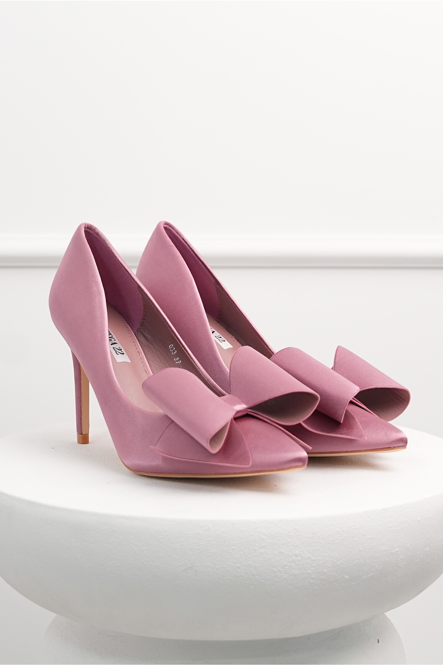 Pantofi Satin Roz cu Funda Maxi - Eleganță Pură
