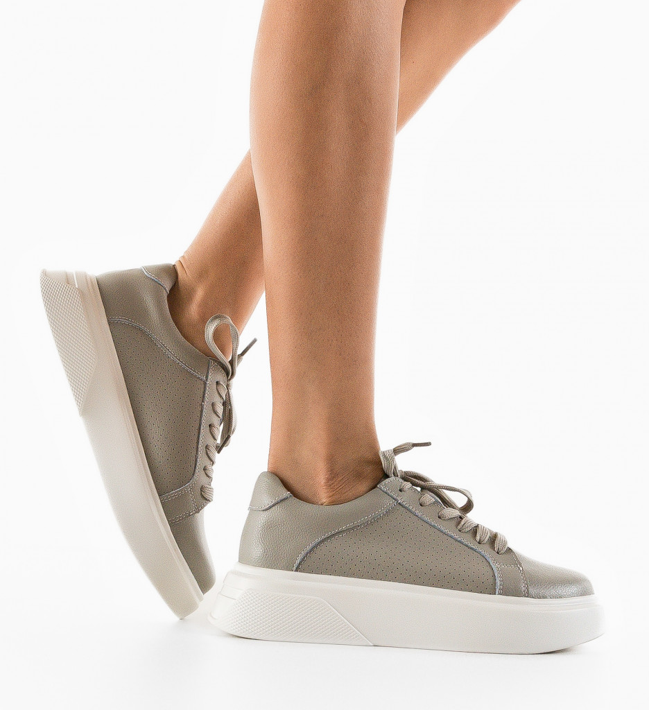 Sneakers Dama Lenox Gri | Confort și Stil - imagine 2