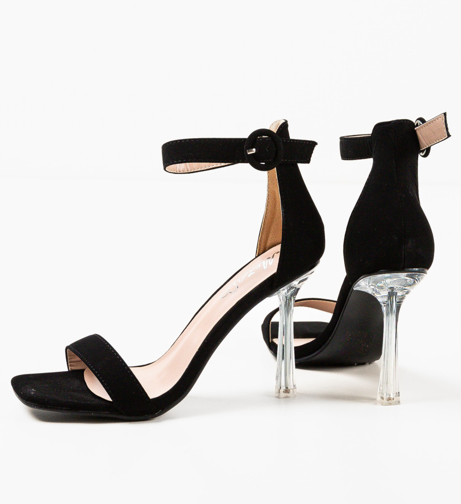 Sandale cu Toc Fujon Negre - Eleganță și Stil - imagine 7