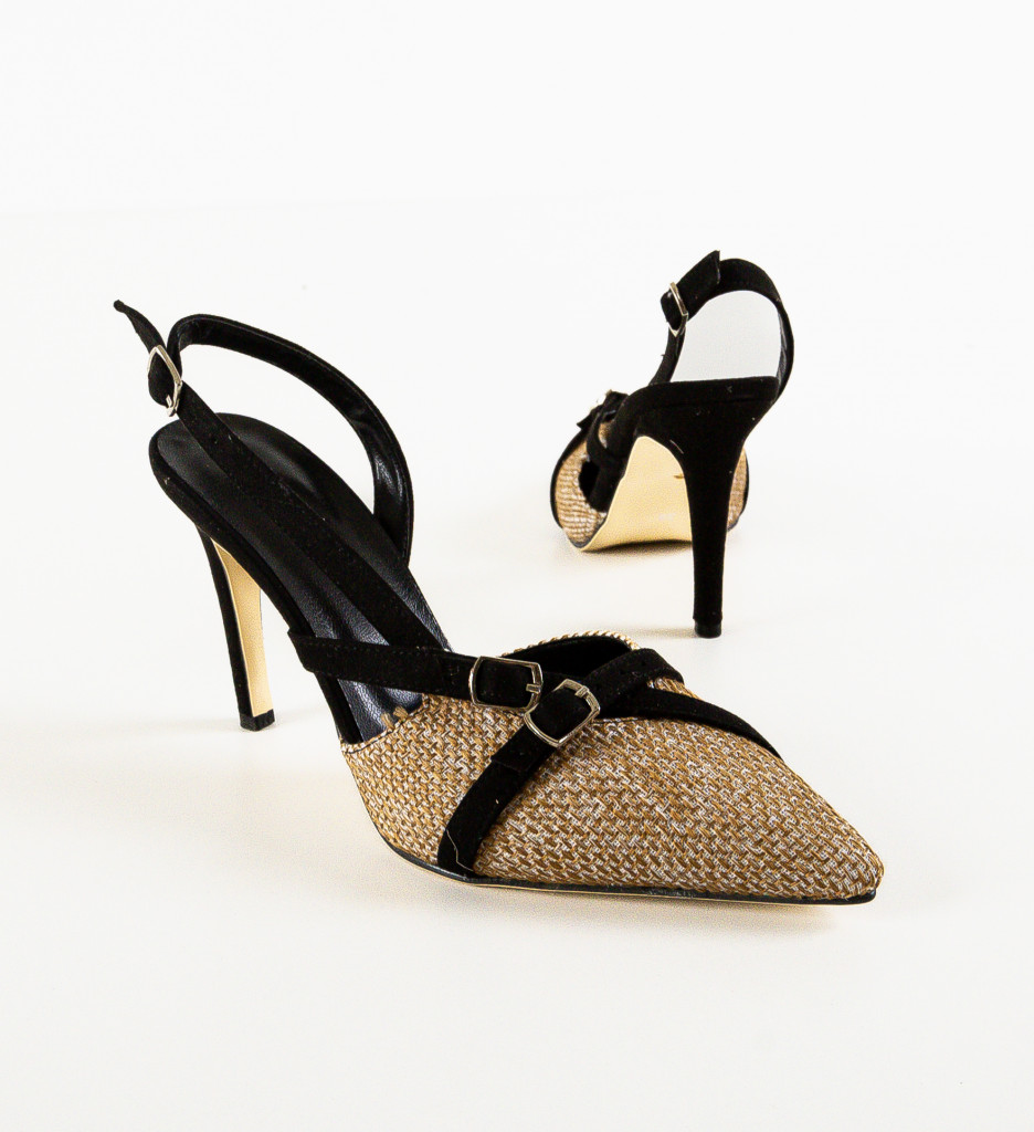 Pantofi Dama Leron Negri | Eleganță și Stil - imagine 5