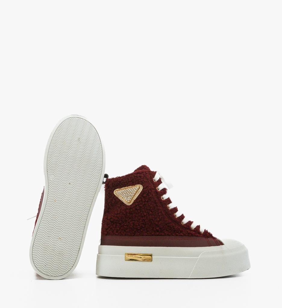 Sneakers Dama Pakkle Grena - Confort și Stil Sport - imagine 4
