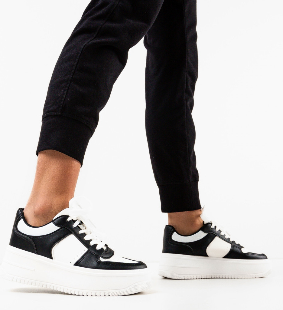 Sneakers Dama Morton Negri - Confort și Stil - imagine 2