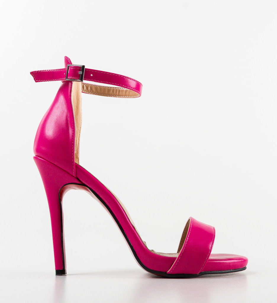 Sandale Toc Leter Fuchsia - Eleganță Asigurată - imagine 5