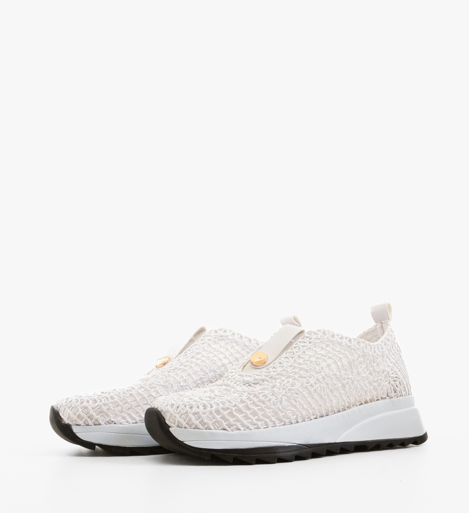 Sneakers Dama Selima Albi - Confort și Stil - imagine 4