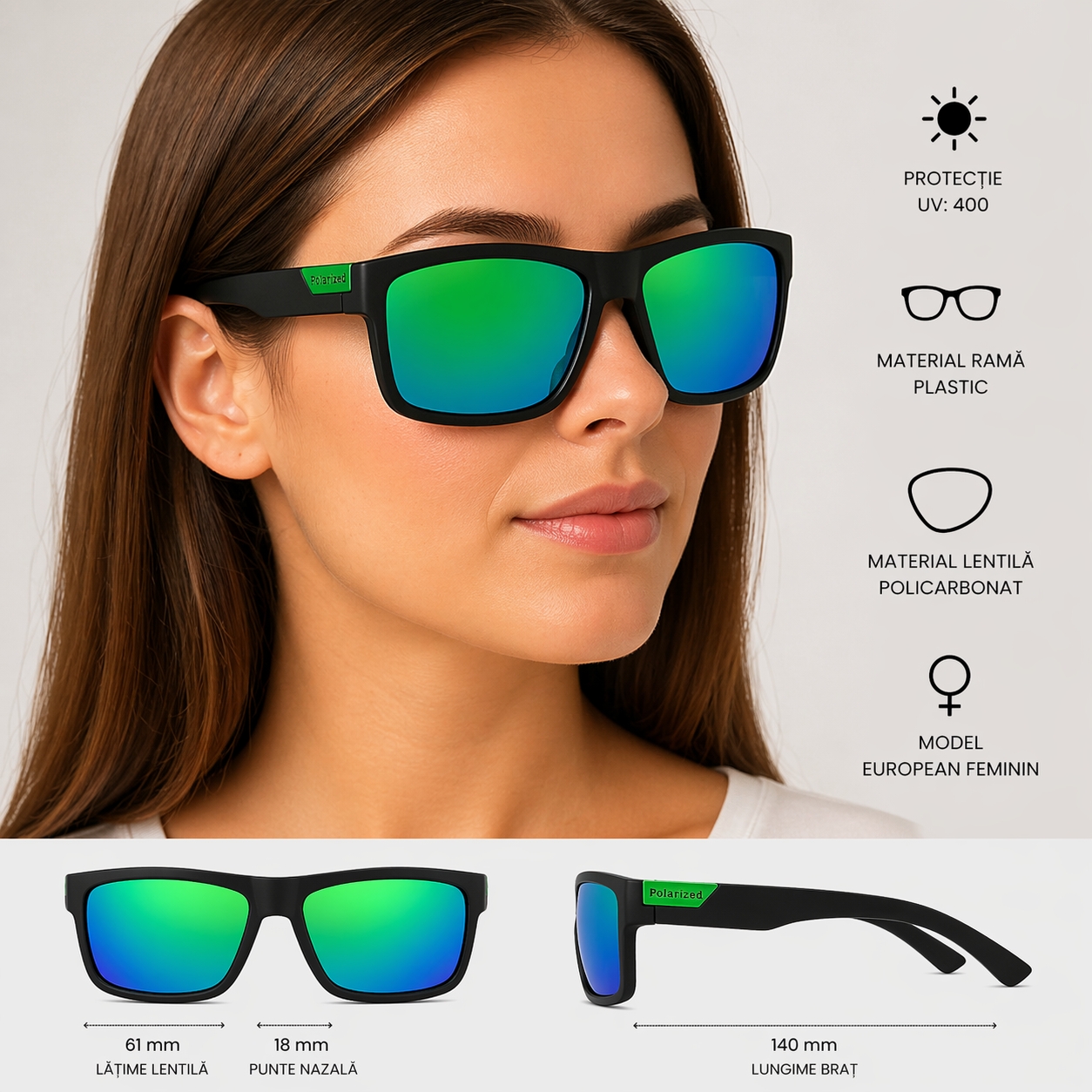 Ochelari Picadili SG025 UV400 Unisex - imagine 2