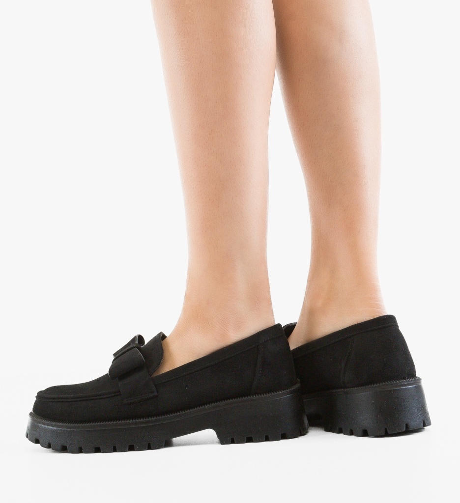 Pantofi Casual Dama Tyrewn Negri | Confort & Stil - imagine 4