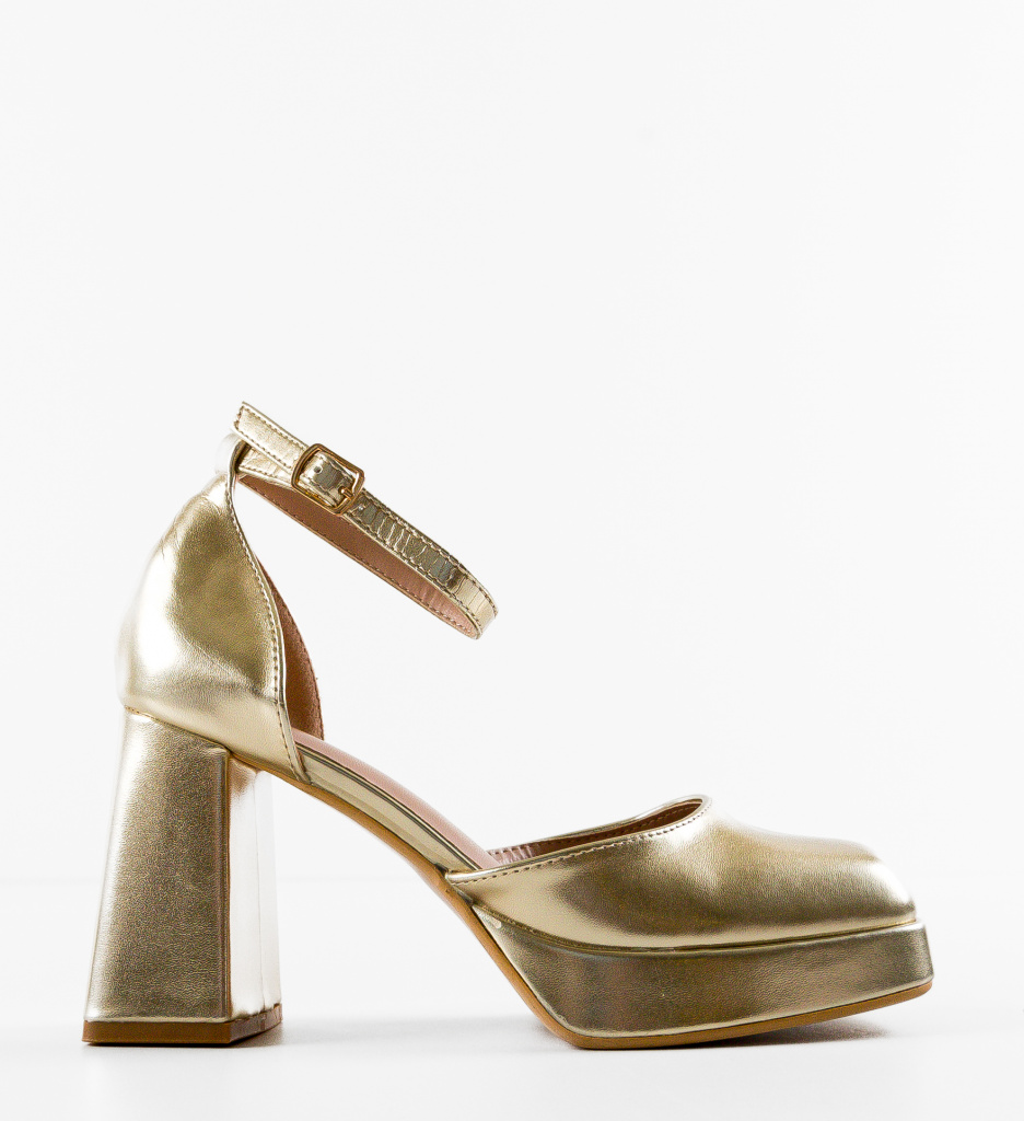 Pantofi Dama Kausar Aurii | Eleganță și Stil - imagine 4