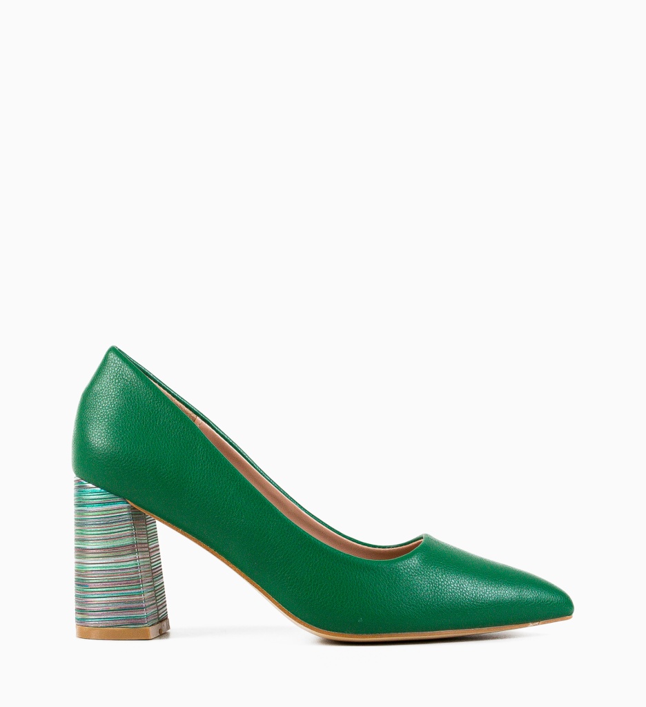 Pantofi Dama Verzi cu Toc Jaylen | Eleganță Maximă - imagine 4