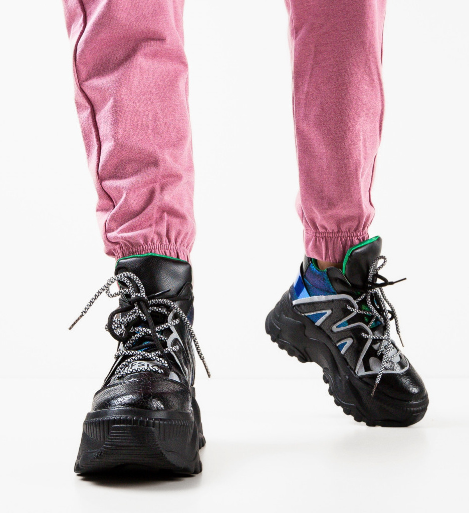 Sneakers Dama Source Negri - Confort Sport - imagine 2