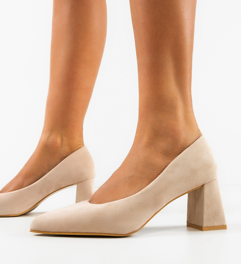 Pantofi Dama Adria Bej | Eleganți și Versatili - imagine 2