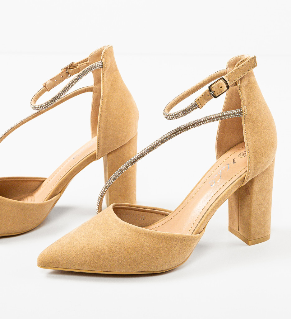 Pantofi Dama Bej Maazauq | Eleganță și Confort - imagine 6