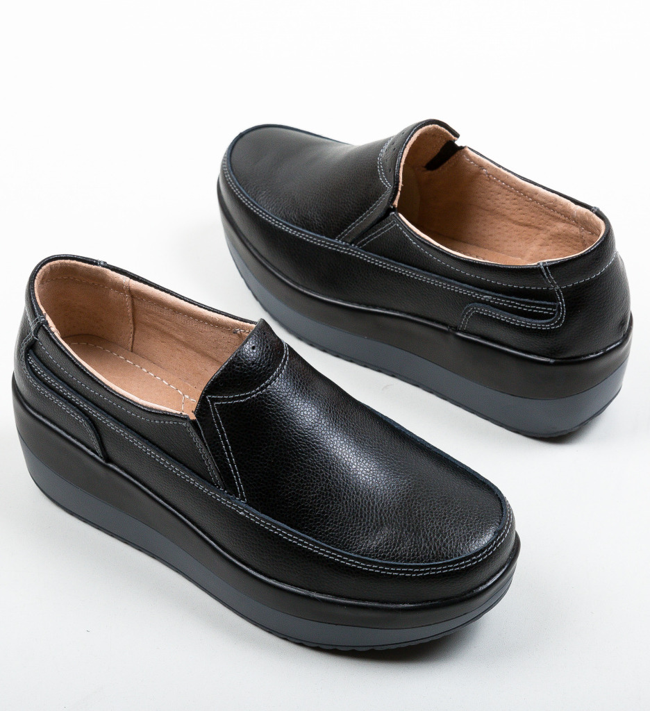 Pantofi Freeman Negri - Eleganță Casual Zilnică - imagine 6
