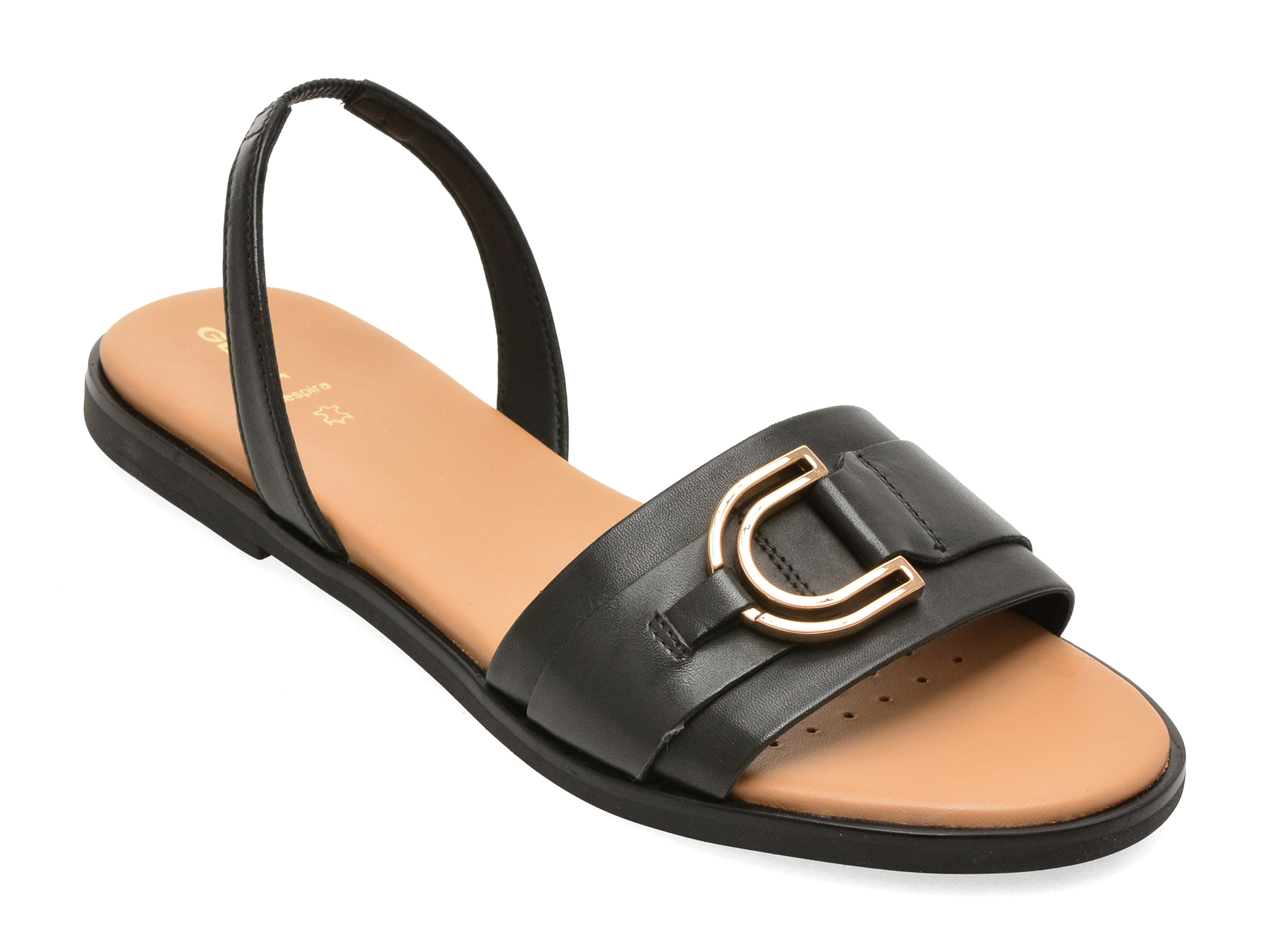 Sandale GEOX D65SDB Negre Piele Naturală